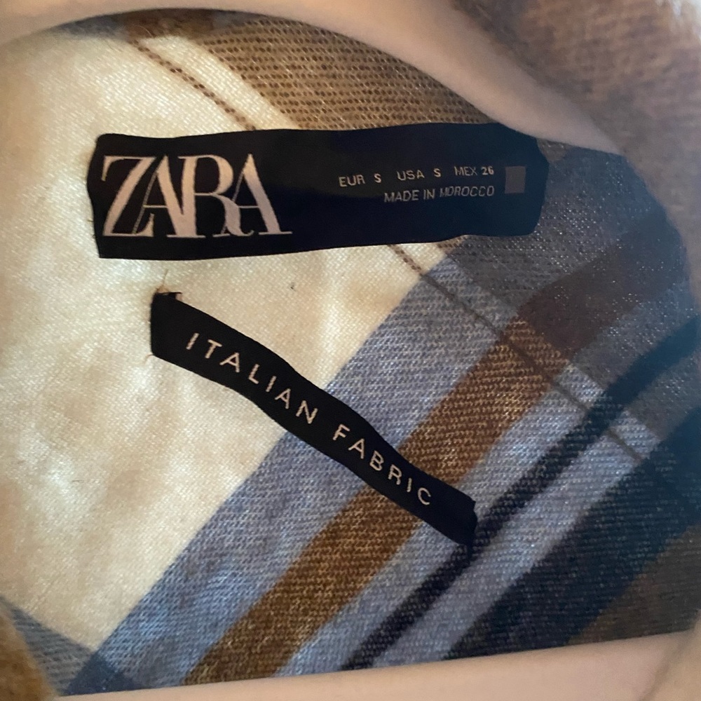 Zara Plaid Shacket - Picture 2 of 3